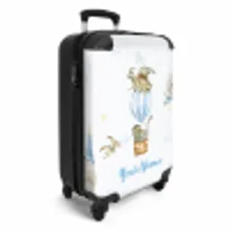 Dwalende dino's NBS - Handbagage koffer - Kinderen Unisex middel -productfoto_3d