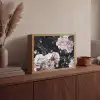 Vintage - Rozen - Romantisch - Bloemen Light Box met batterij (Wandlamp) middel -sfeer2