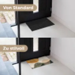 Vormen - Okergeel - Abstract Deurmat klein -voor-na_DE
