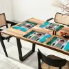 Zuilen - Sierlijke - Deur - Blauw Placemat vinyl groot -zzsfeer4_Kitchenyeah-website