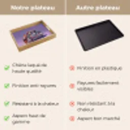 Edelstenen - Glitters - Paars - Kleurrijk Dienblad Rechthoek middel -USP_VergelijkingFR