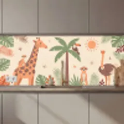 Dieren - Tropisch - Safari - Kleurrijk keuken achterwand 2 middel zz_3dshopping