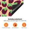 Frambozen - Rood - Roze - Kroonbladeren Inductie beschermer vinyl 3mm klein 276 -zzzzzzz-td-onderkant