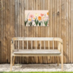 Pasteltinten - Bloemen - Illustratie Tuinposter op houten frame 2 cm dik klein -sfeer4