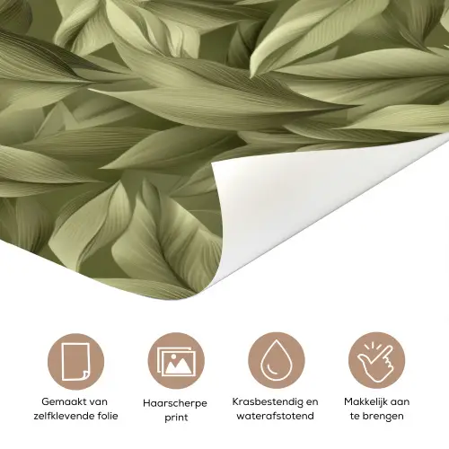 Bladeren - Modern - Groen deurposter klein 289 -closeup_NL