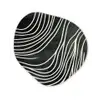 Lijnen - Patroon - Abstract - Wit Wandcirkel Organisch Plexiglas middel -3d