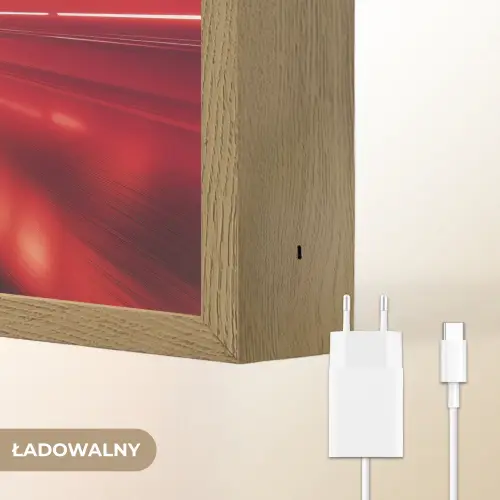 Raceauto - Rood - Blauw - Snelheid Light Box met batterij (Wandlamp kind) middel -USP_websiteoplaadbaarNL