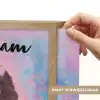 Meisje - Eenhoorn - Glitter Light Box met batterij (Wandlamp kind) middel -USP_websiteprintNL