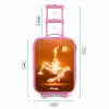 Oranje lichtvoetballer in zweefmoment Kinderkoffer - Roze klein -productfoto_formaten
