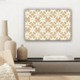 Bloemen - Patroon - Beige canvas 2cm klein 34 -sfeer6