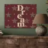 Sterren - Luipaardprint - Dream - Bordeaux PET vilt klein -sfeer2