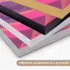 Zon - Heuvels - Paars - Abstract Textielframe zwart klein -USP_kleurenNL