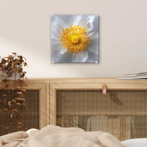 Wit - Bloem - Elegant plexiglas 5mm klein -sfeer4