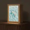 Zeesterren - Golvend water - Rustgevend Light Box met kabel (Tafellamp) klein -z3d_website