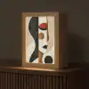 Gezicht - Abstract - Kunst - Vormen Light Box met kabel (Tafellamp) klein -z3d_website