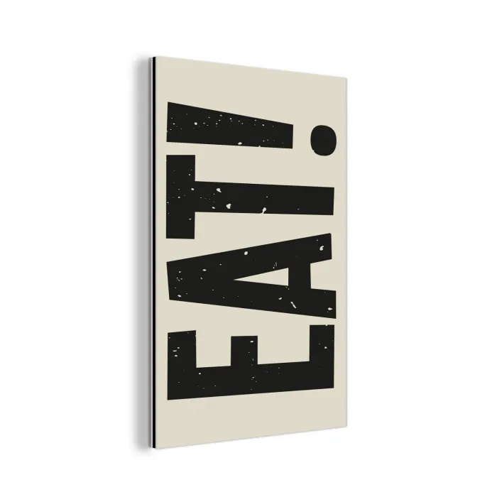 Eten - zwart - Japandi - Wit aluminium wit klein -3d