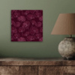 Bloemen - Patroon - Bordeauxrood aluminium wit klein 46 -sfeer2