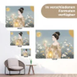 Aziatisch - Vrouw - Kimono tuinposter los doek klein -Xsfeer9_DE