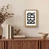 Bier - Japandi - Decoratie - Zwart Light Box met kabel (Tafellamp) klein -sfeer2