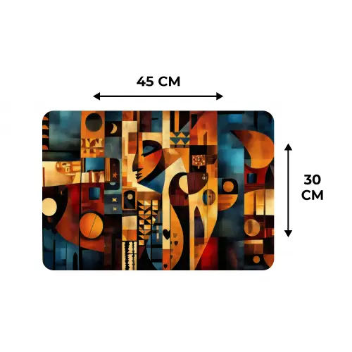Figuren - Abstract - Symbolen Placemat vinyl groot -specs
