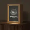 Hamburger - Krijttekst - Zwart - Wit Light Box met kabel (Tafellamp) klein -z3d_website