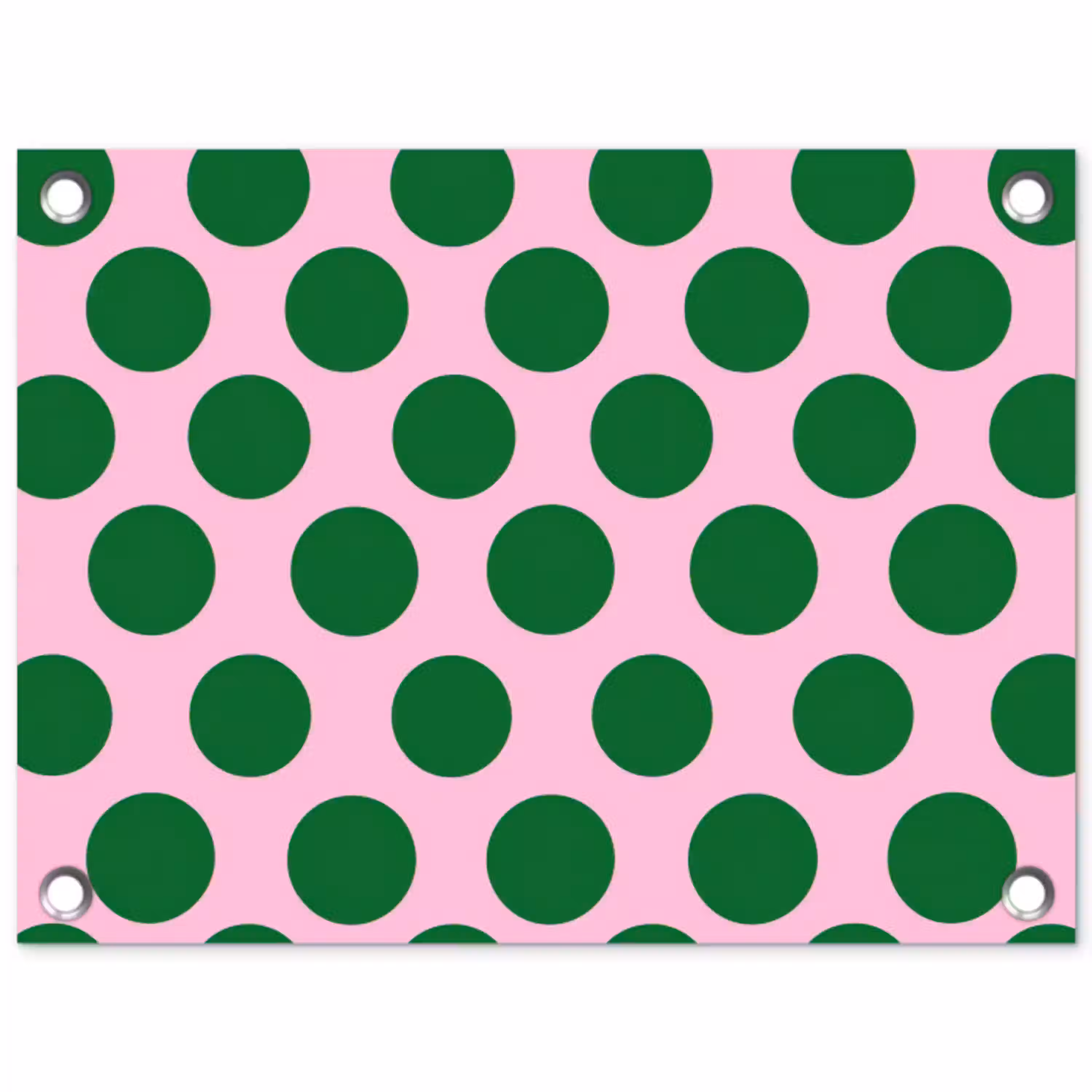 Polkadots - Patroon - Groen tuinposter los doek klein 239 -3d