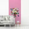 Bloemen - Quote - Kaartje - Kleurrijk fotobehang vinyl groot -woonkamer