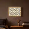 Schelpen - Zand - Maritiem Light Box met batterij (Wandlamp) middel 907 -sfeer4