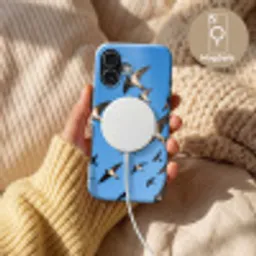 Zwaluwen - Vliegen - Blauw Toughcase MagSafe Apple iPhone 17 klein -USP_MagsafeV