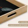 Vlinder - Metaalachtig - Geometrisch patroon Dienblad Rechthoek middel -USP_HandgreepNL