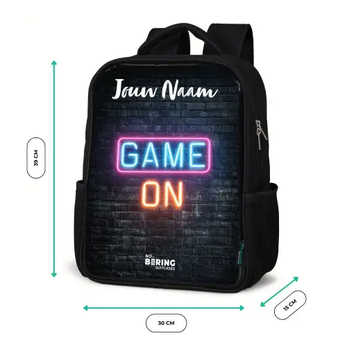Game - Neon - Muur Rugzak - Zwart middel -productfoto_formaten