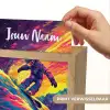 Snowboarden - Sneeuw - Kleurrijk Light Box met kabel (Kinderlampje) klein -USP_websiteprintNL