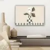 Vaas - Geruit - Groen - Bloem canvas 2cm klein -sfeer6