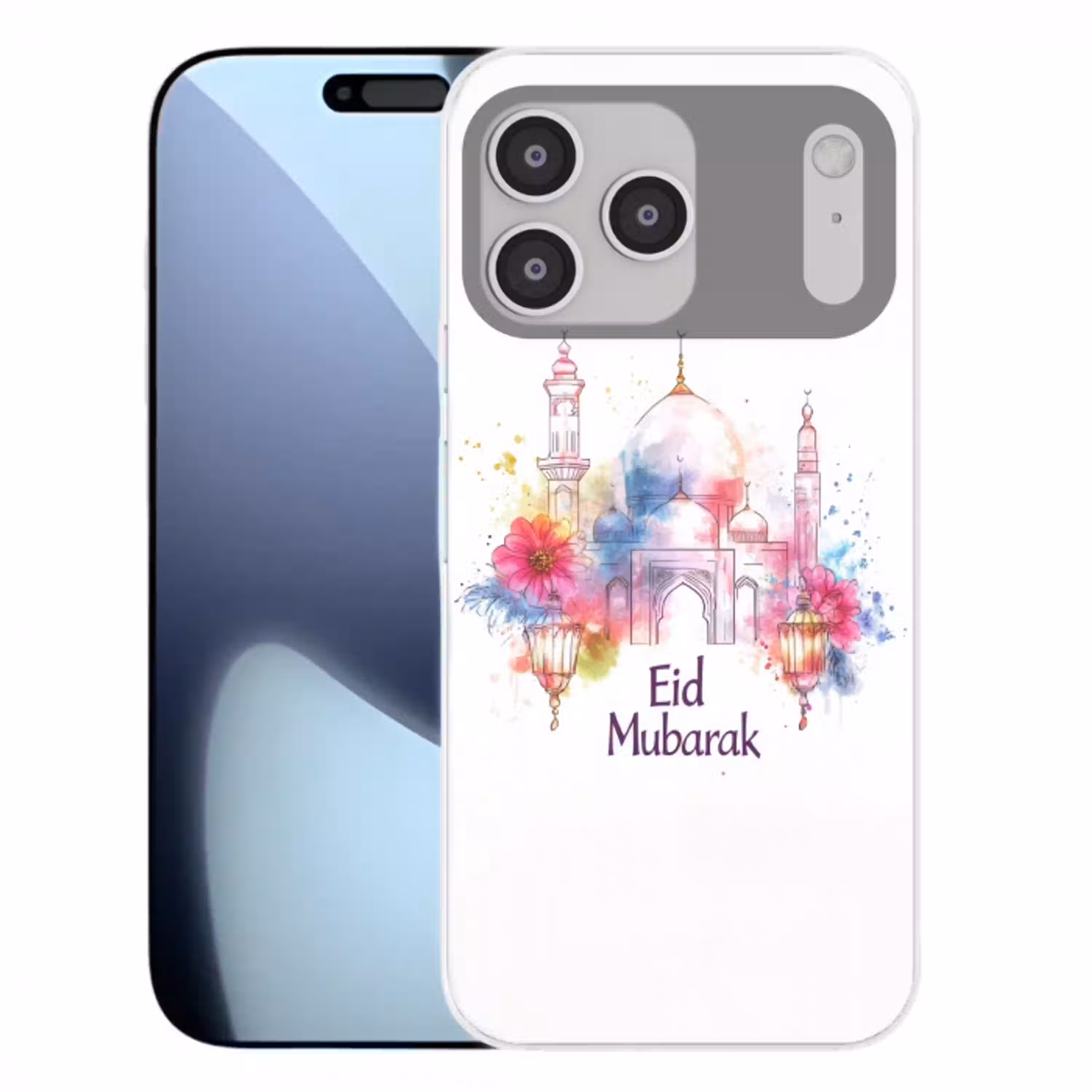 Moskee - Eid Mubarak - Suikerfeest - Kleurrijk - Ramadan - Islamitische Telefoonhoesje iPhone 17 Pro Max klein -3d