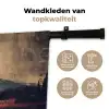Bergtop - Sneeuw - Zon Wandkleed katoen klein -sfeer2