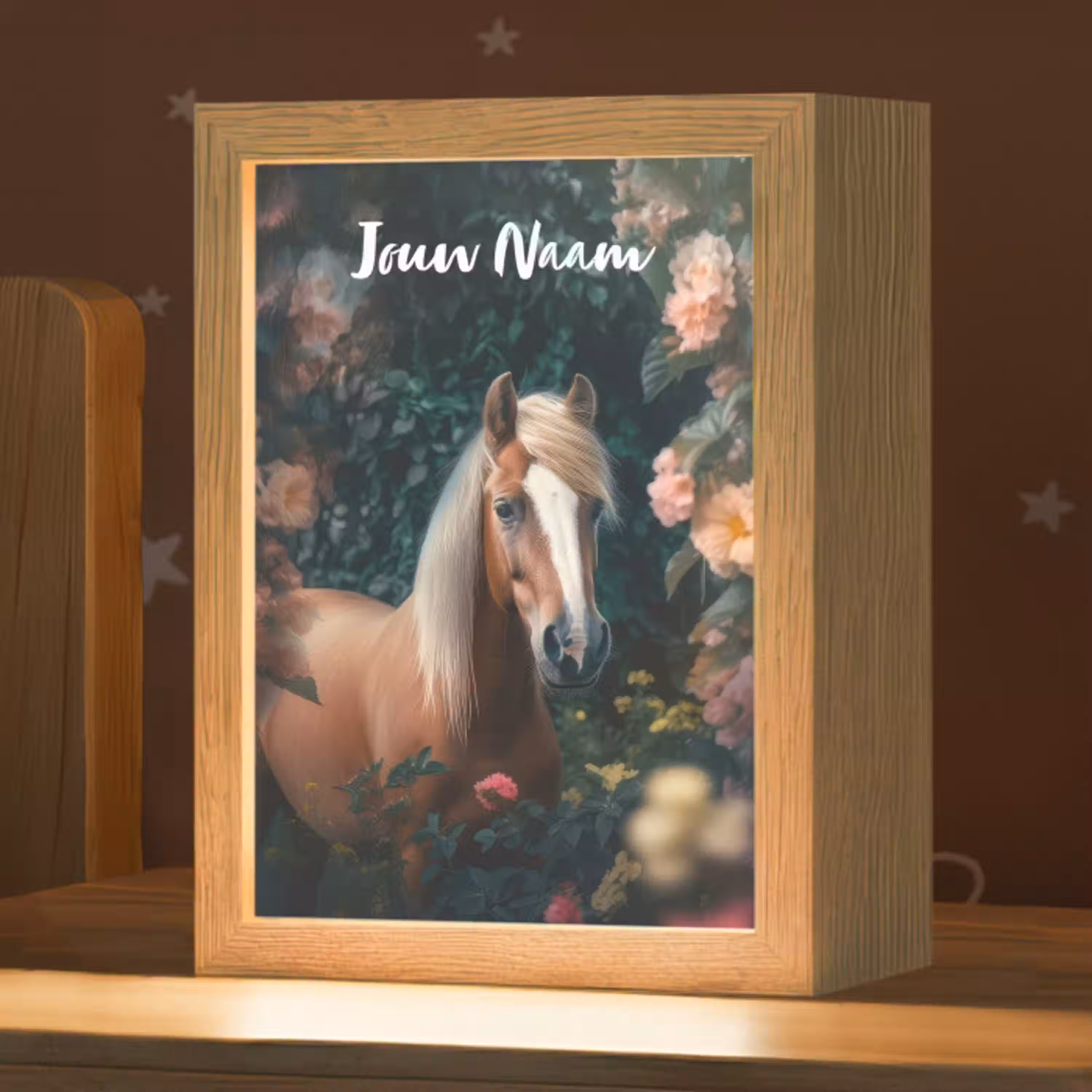 Paard - Natuur - Bloemen - Bos - Dieren Light Box met kabel (Kinderlampje) klein -zzz_3d_website
