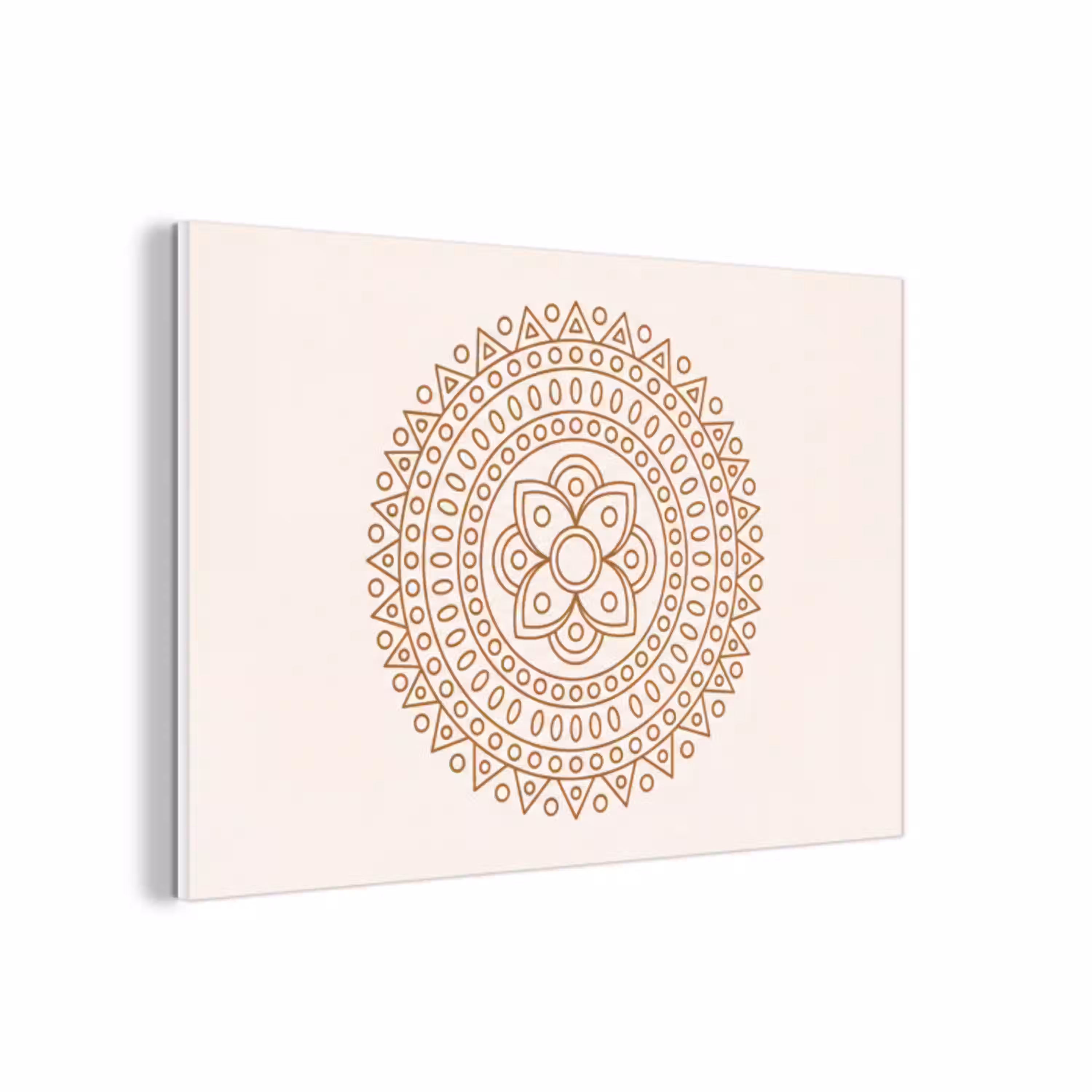 Mandala - Geometrisch - Abstract - Oosters - Bruin forex 5mm xxl -3d