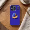 Meloen - Blauw - Oranje - Kunstzinnig Telefoonhoesje iPhone 17 Pro klein -sfeer1