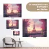 Eiffeltoren - Parijs - Roze tuinposter los doek klein -Xsfeer9_DE