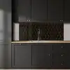 Pijlvorm - Waaier - Goud keuken achterwand 2 middel 871 -sfeer1
