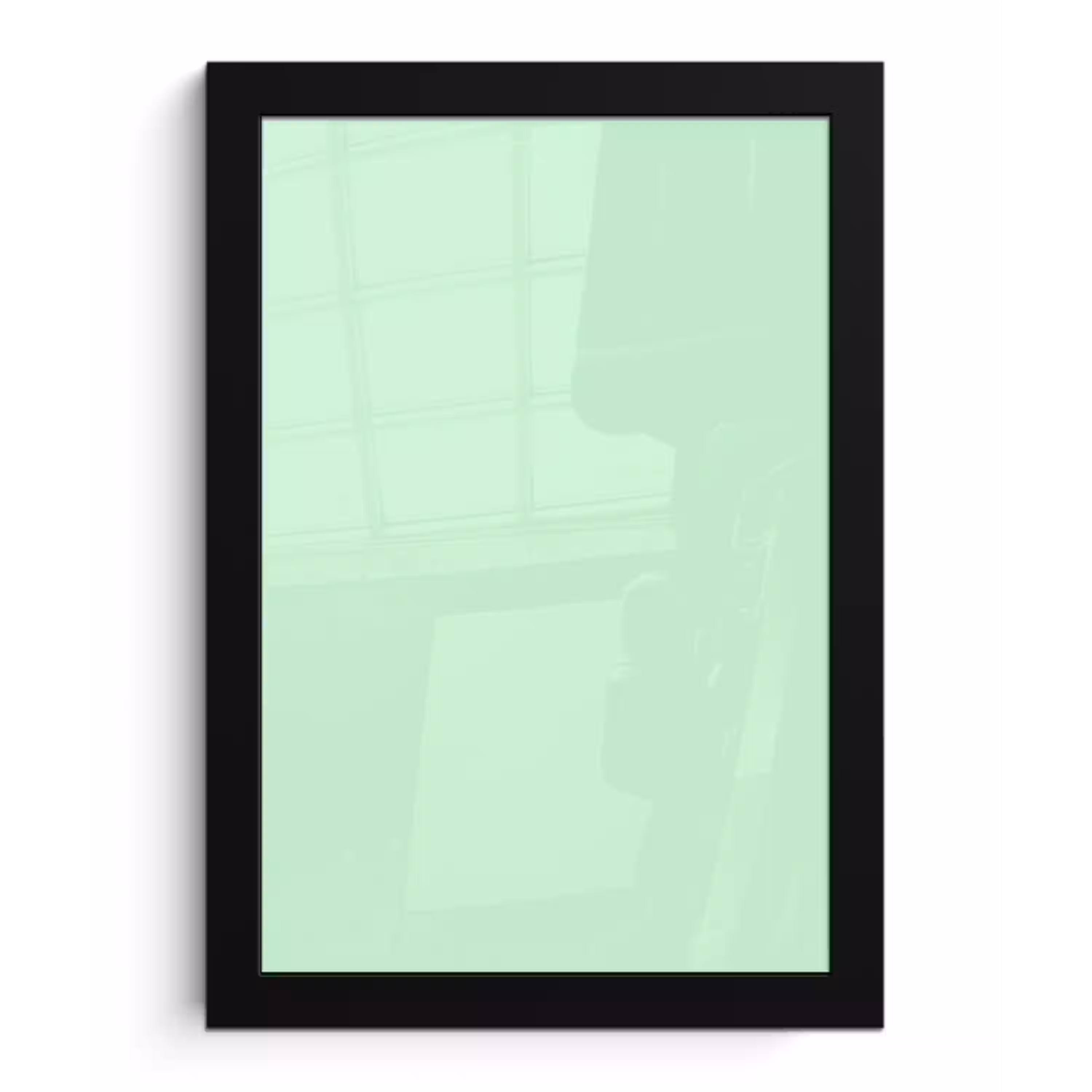 Pale - Mint - Groen fotolijst zwart zonder passe partout klein 224 -3d