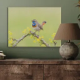 Vogel - Tak - Natuur - Kleurrijk PET vilt klein -sfeer2