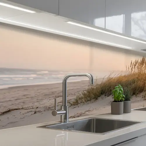 Duinlandschap - Zonsondergang - Strand keuken achterwand 2 middel -3d_schuin