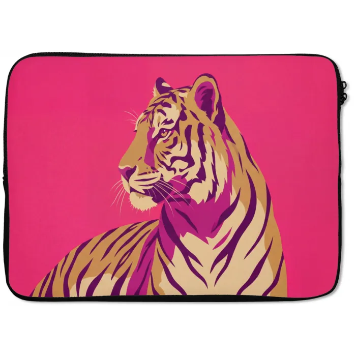 Tijger - Modern - Neon laptophoes neopreen klein -zkaufland3dotto