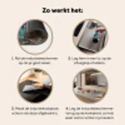 Bloeiende Verfkwasttuin Inductie beschermer vinyl 3mm middel -sfeer9