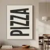 Pizza - Decoratie - Japandi - Vintage Textielframe zwart klein -sfeer2