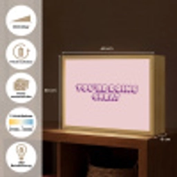 You're doing great - roze - 3D Light Box met batterij (Wandlamp) middel -USP_websiteoverzichtDE