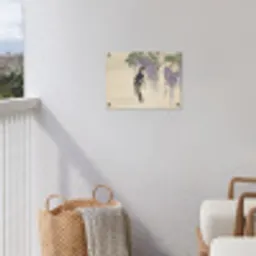 Specht - Bloemen - Paars tuinposter los doek klein -sfeer8