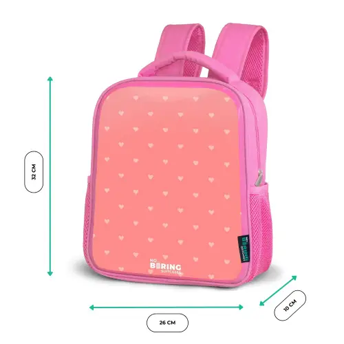 Hartendief Kinderrugzak - Roze middel -productfoto_formaten