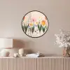 Pasteltinten - Bloemen - Illustratie Fotolijst rond zonder passe partout klein -sfeer3